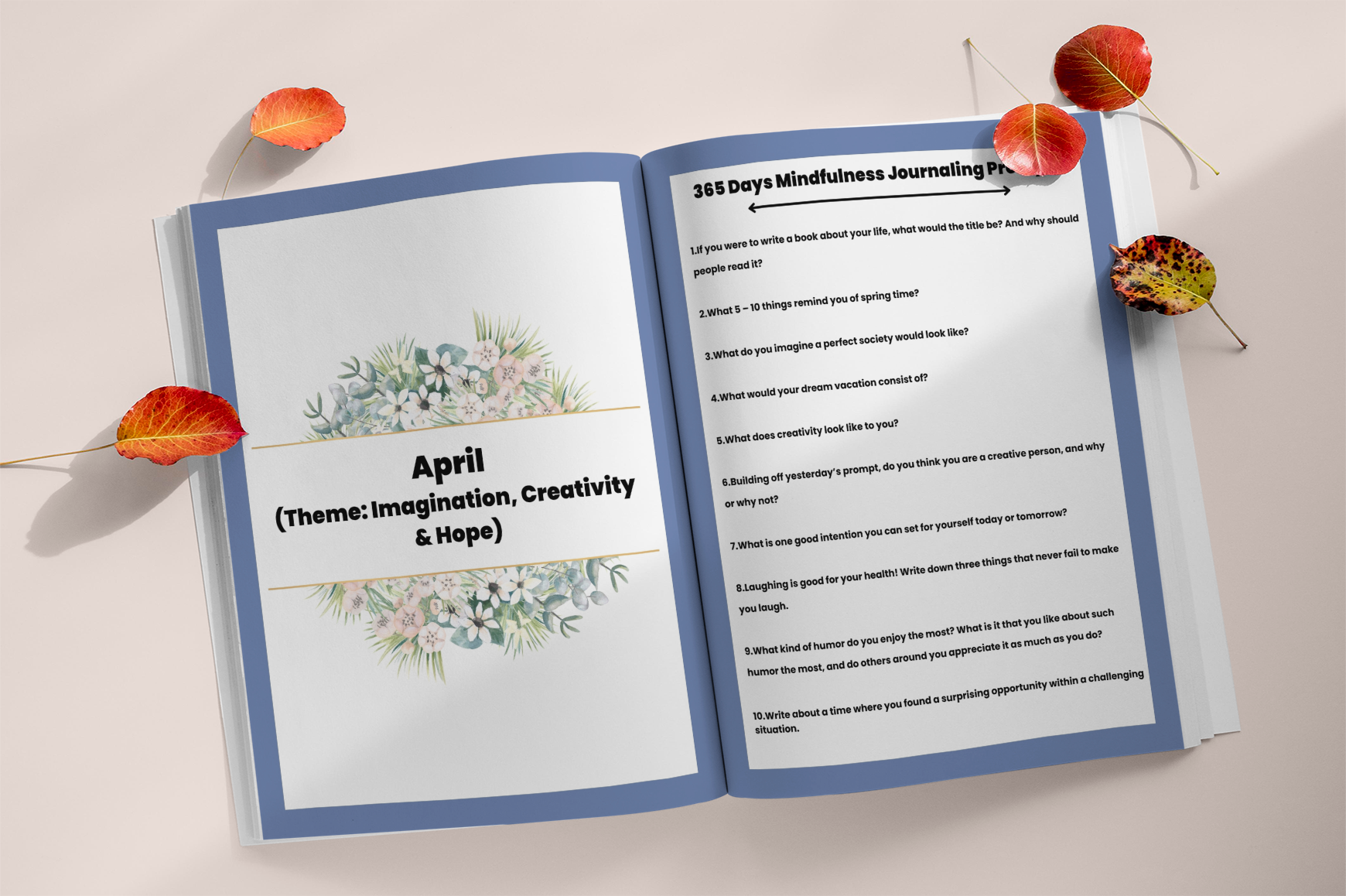 Days of Mindfulness Journaling Prompts