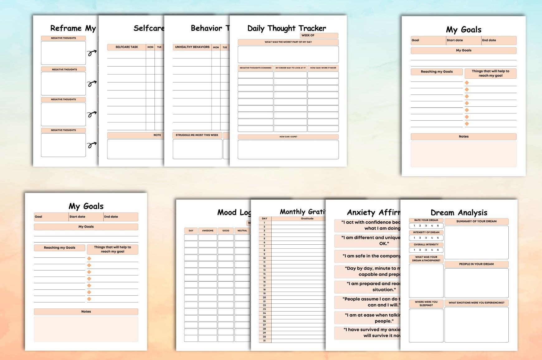 Anxiety Journal for Stress Relief