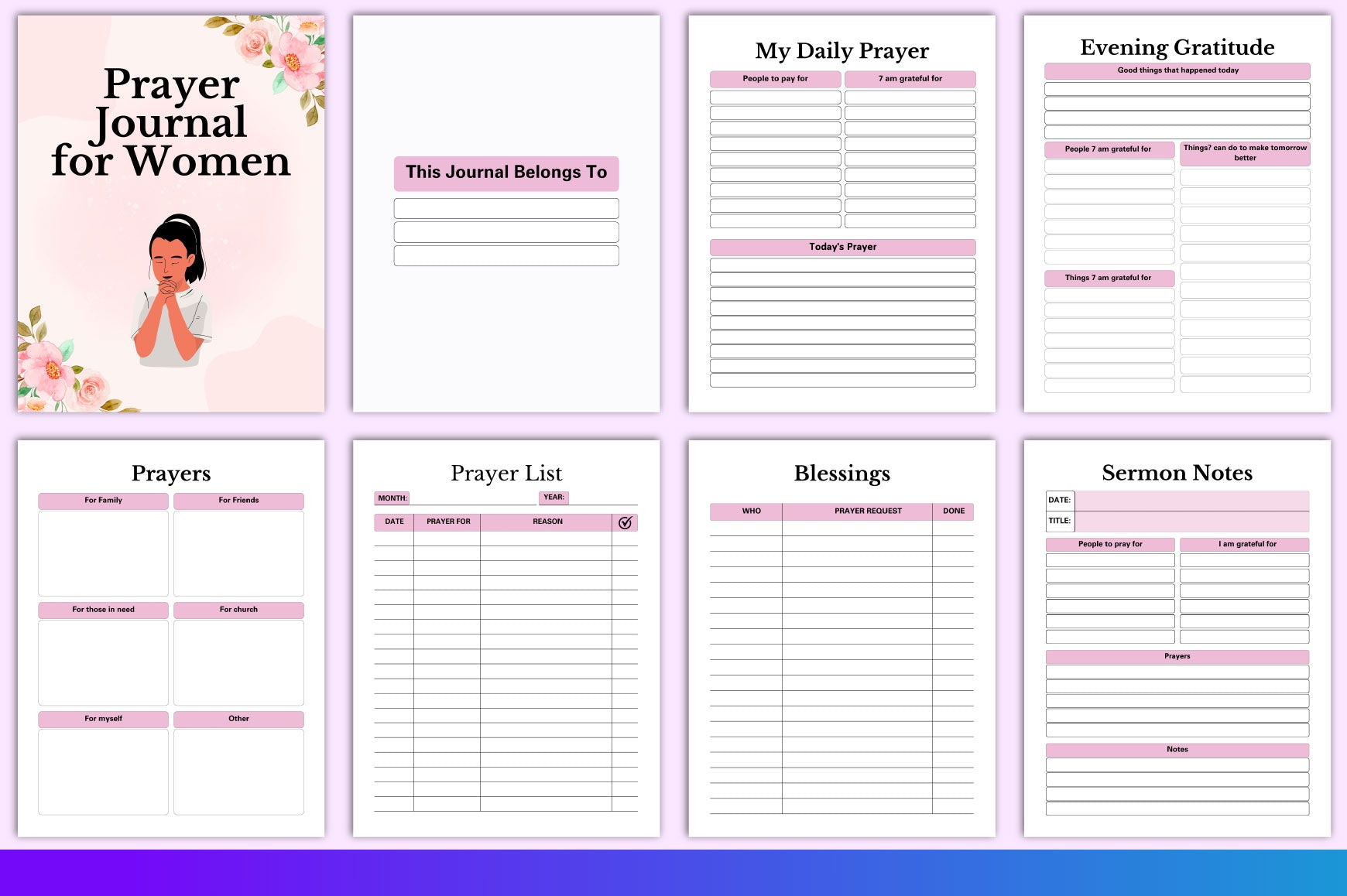 Prayer Journal for Women