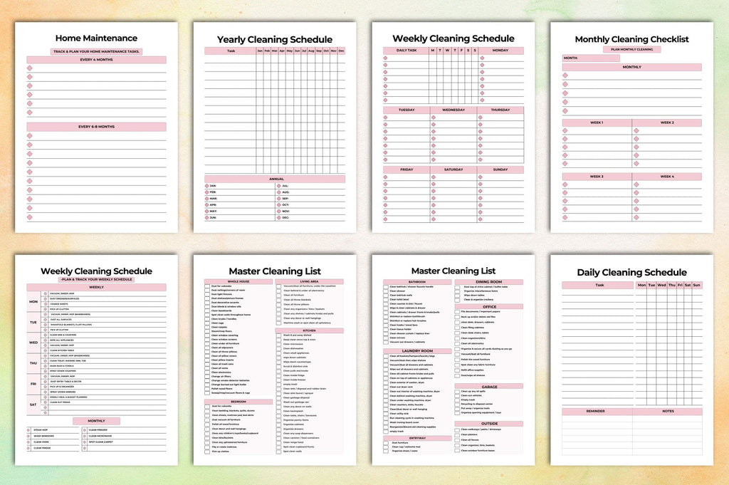 Cleaning Planner Guide