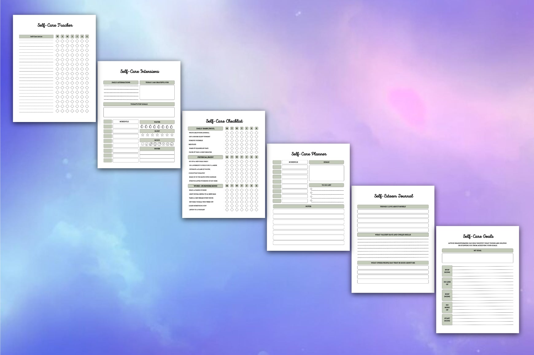 Dream Life Self Care Planner