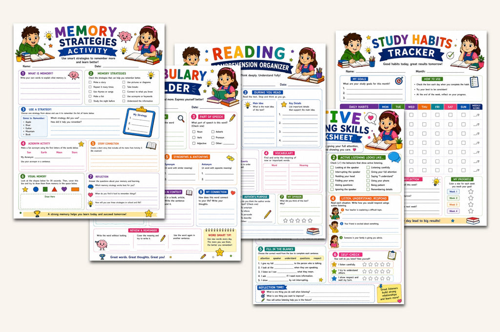 Study Skills For Kid Workbook