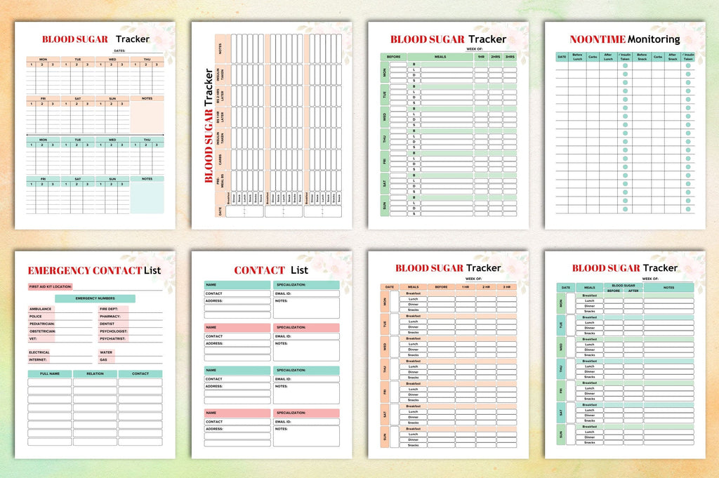 Blood Sugar Planner