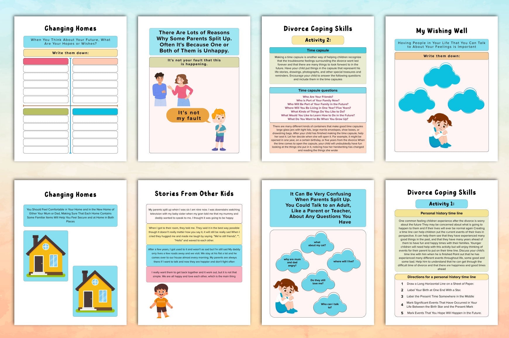 Coping With Divorce: Kids Planner