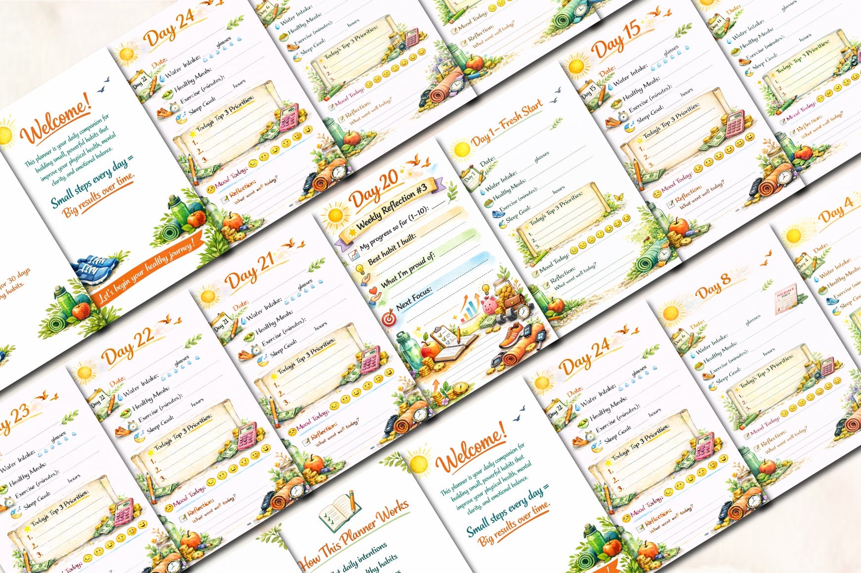Healthy Habits Daily Planner