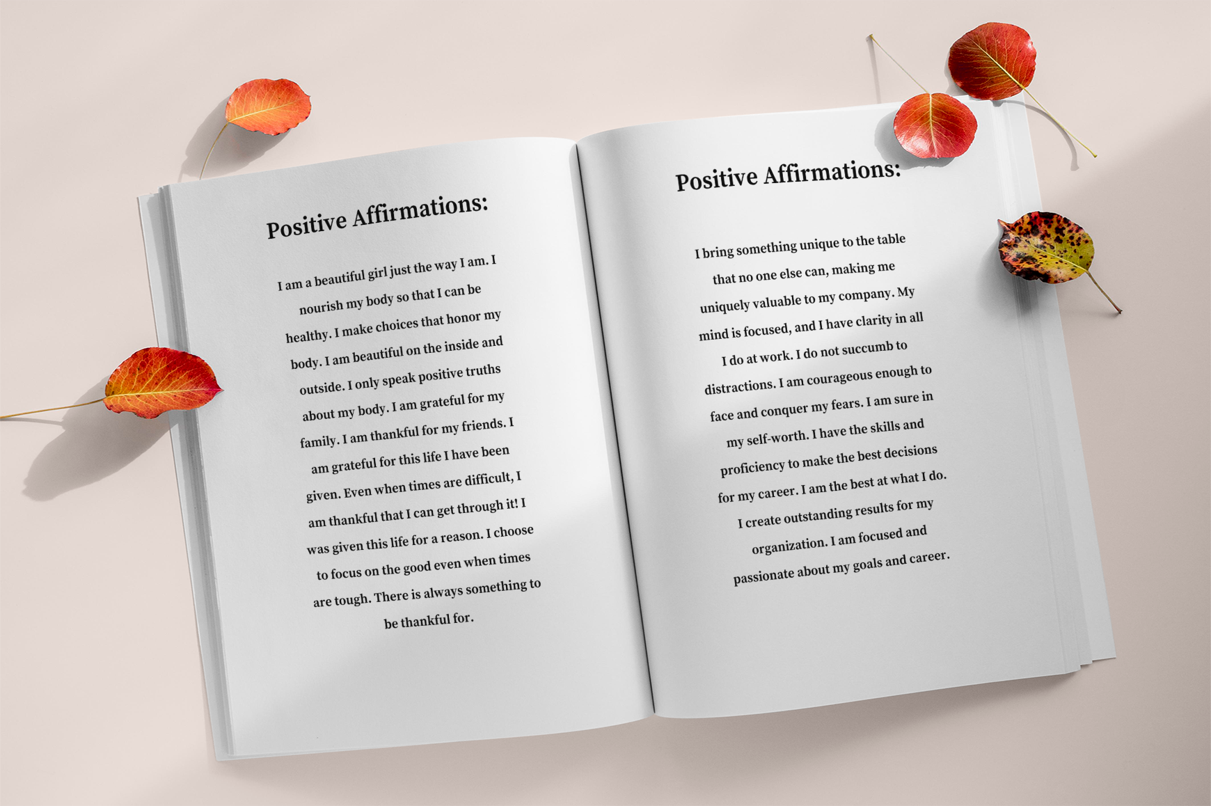 Self Love Confidence for Women Journal