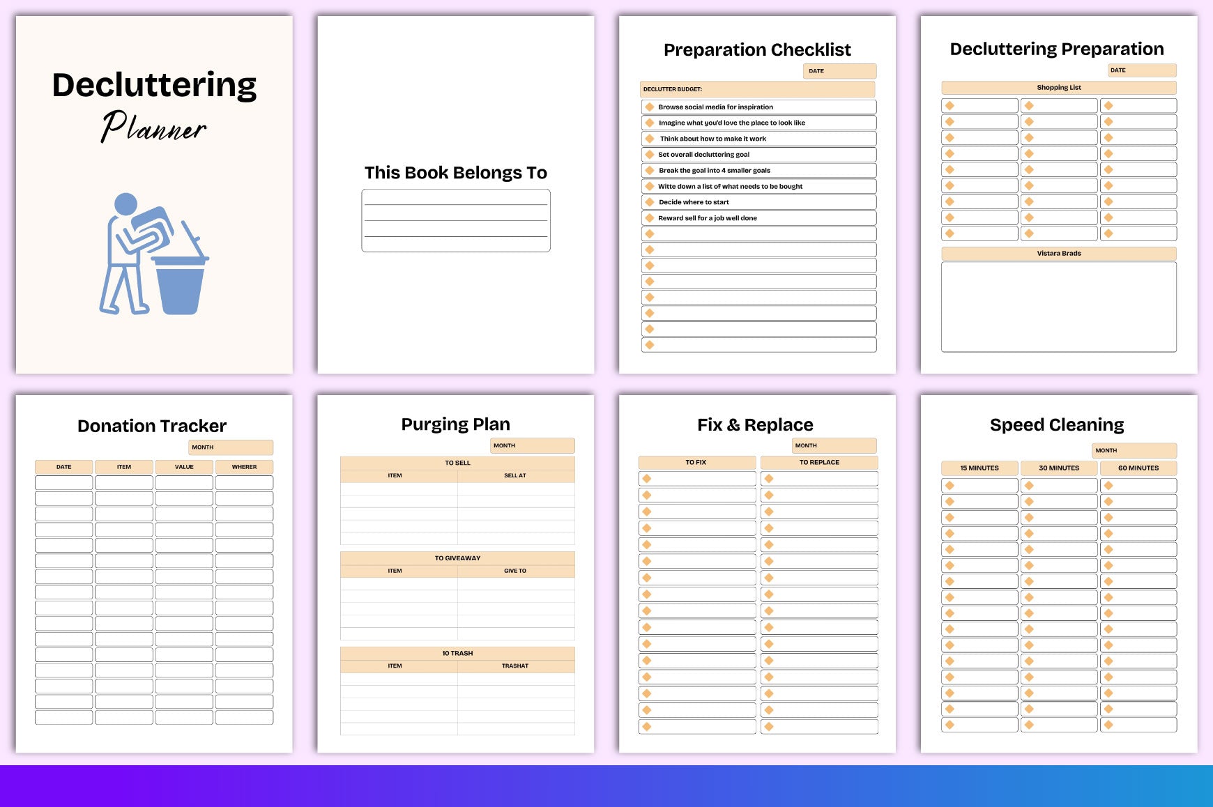 Decluttering Planner Guide