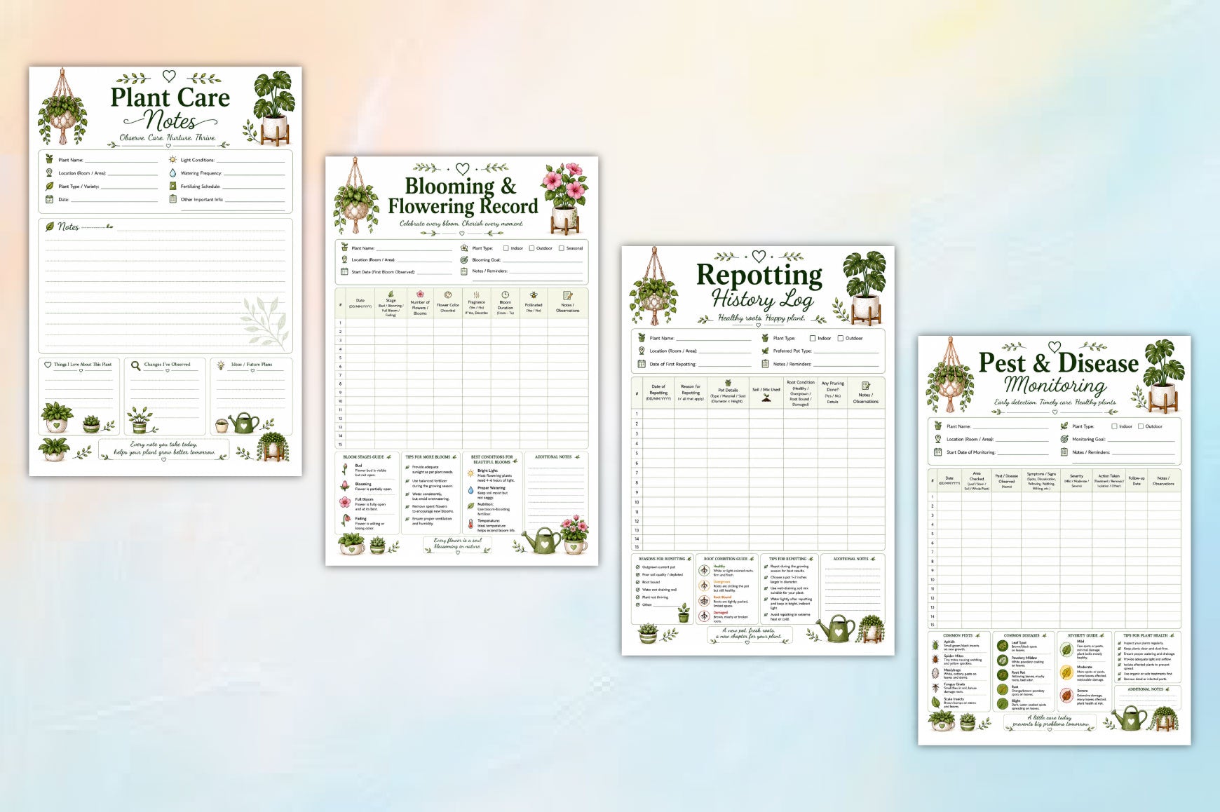 Indoor Plant Wellness Journal