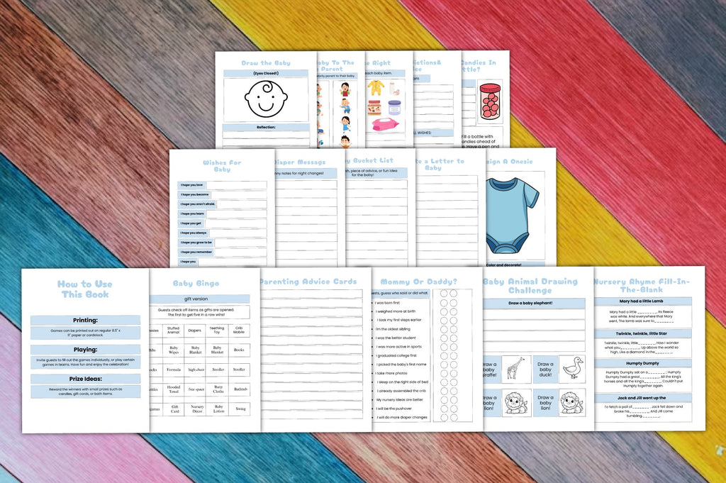 Baby Shower Games Planner