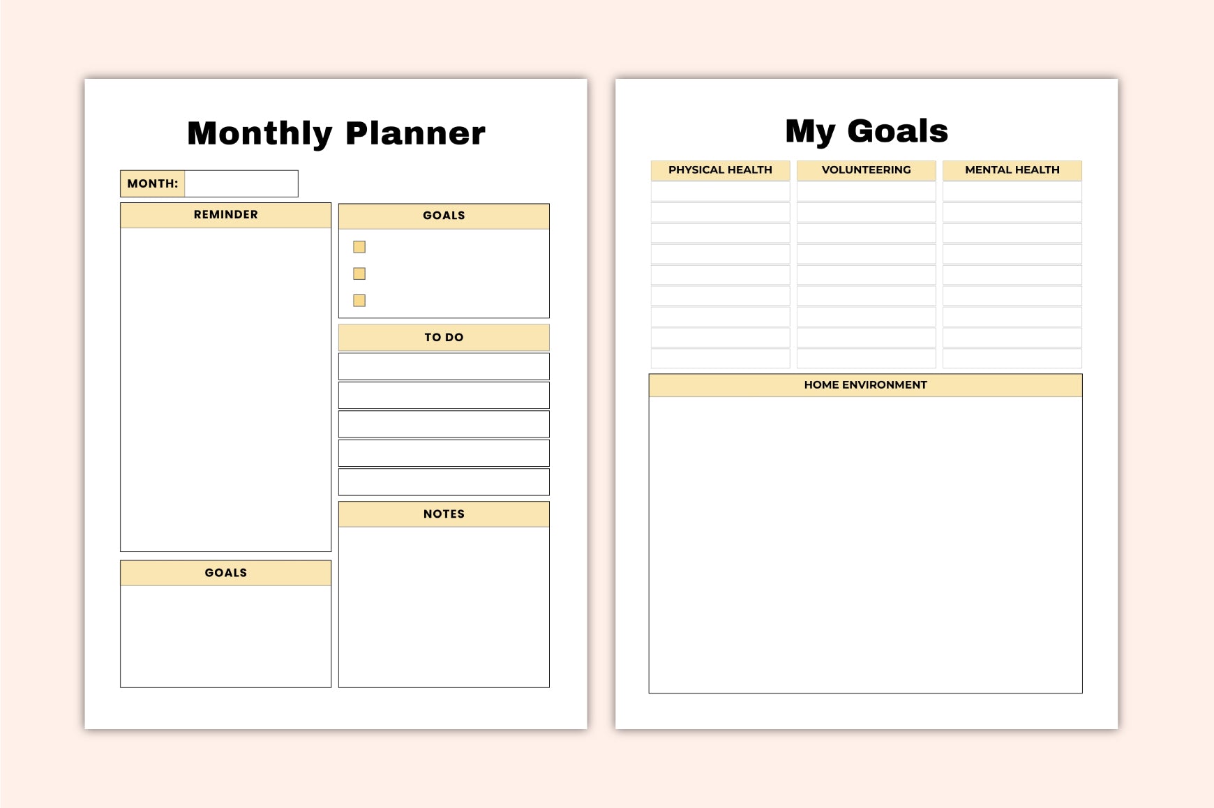 Vision Goals Planner