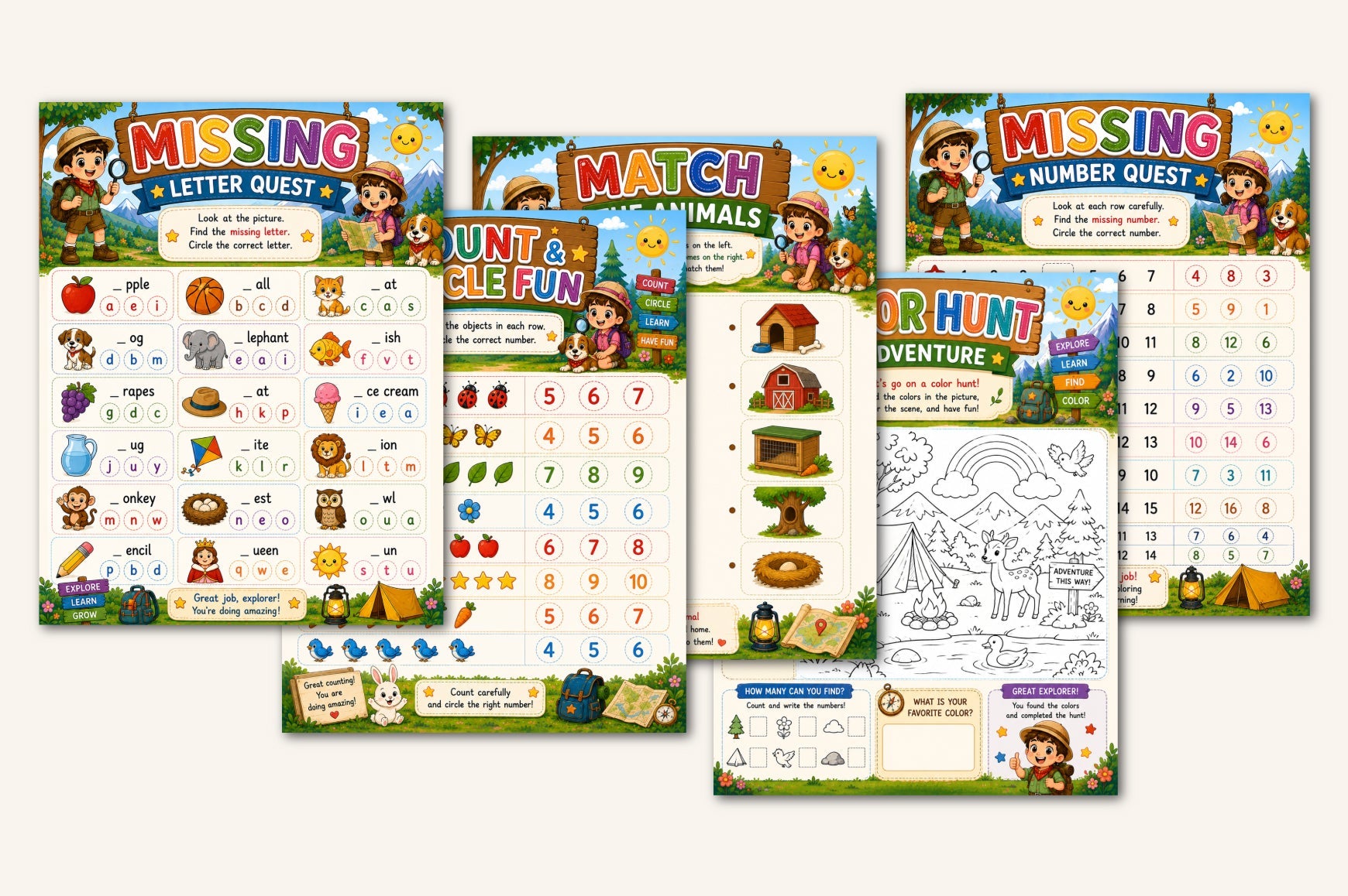 Kids Daily Adventure Book