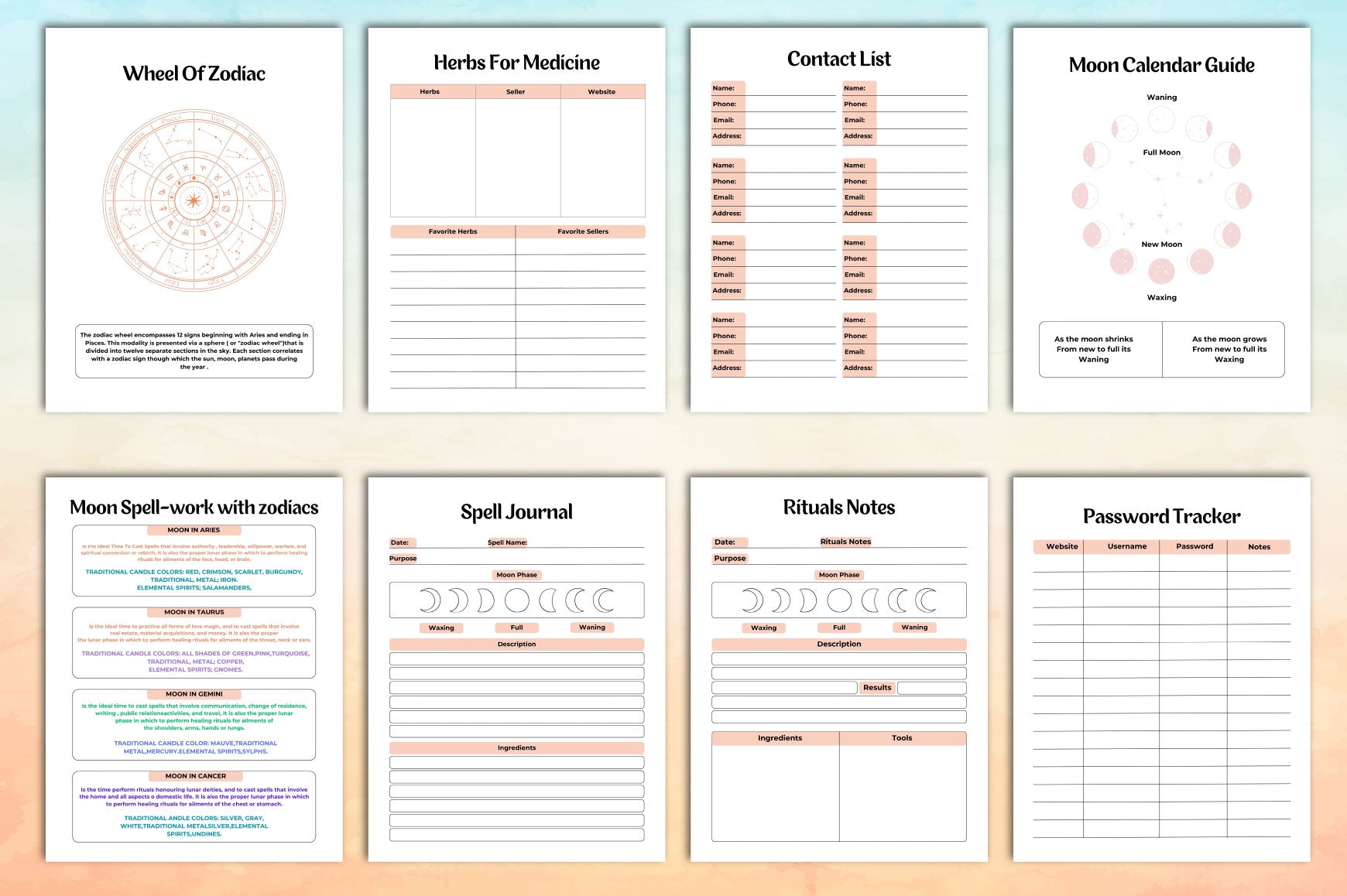 Witchy Planner
