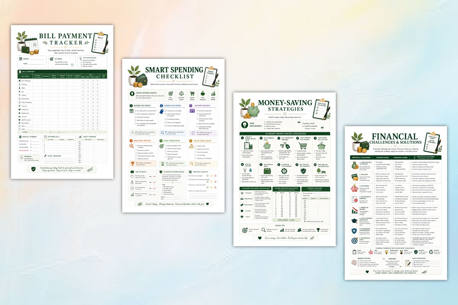 Financial Growth And Budget Planning Workbook