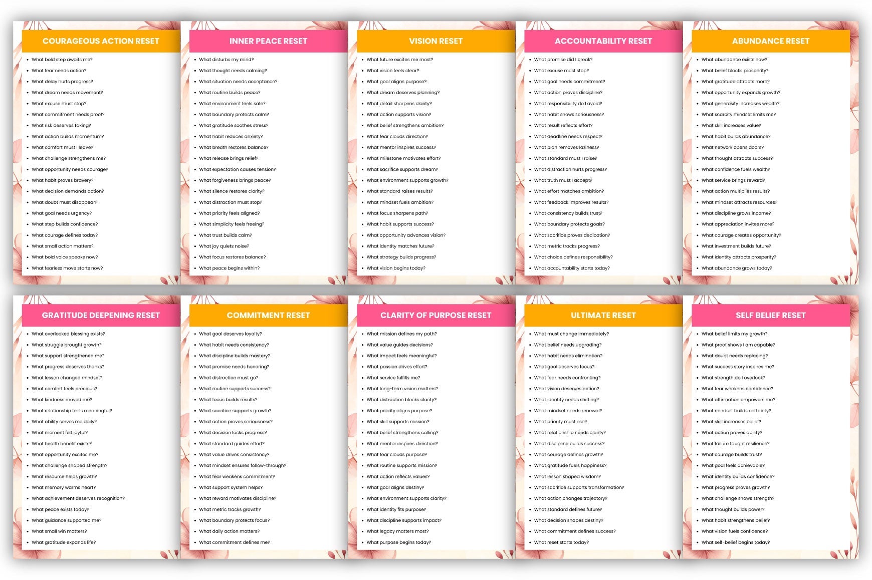 Mindset Reset Prompts for Personal Growth