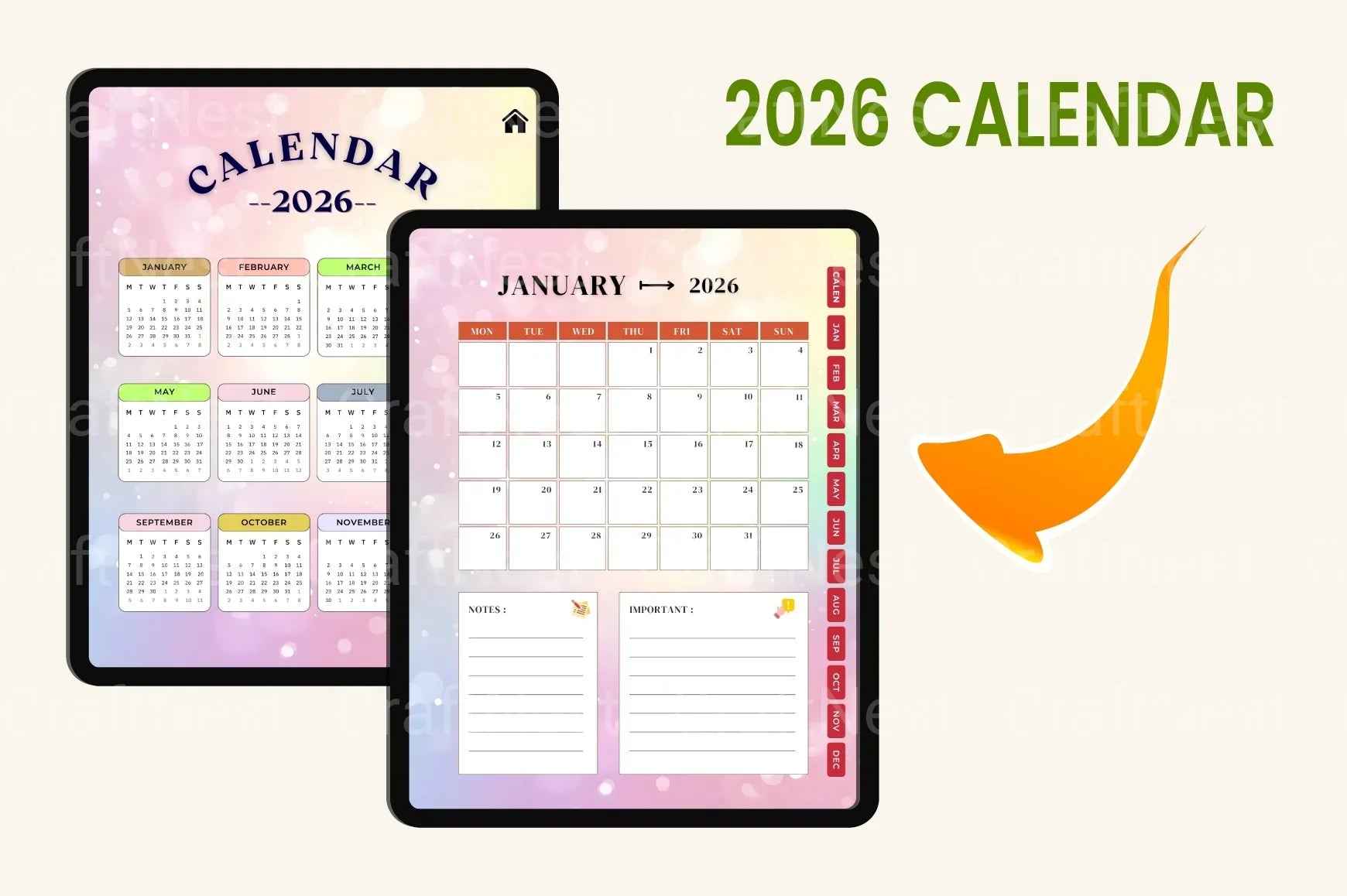 ADHD Printable Planner pages for organizing ideas goals and priorities