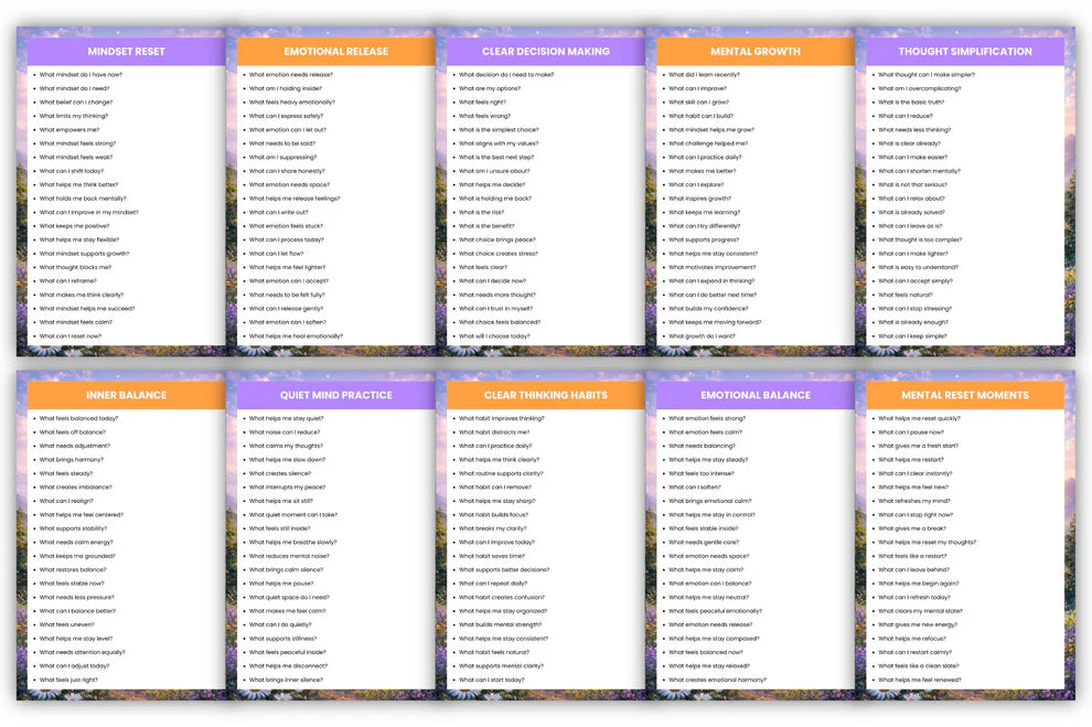 Clear Mind Prompts