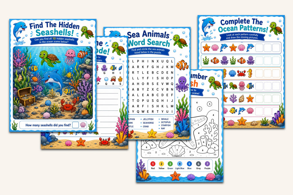 Ocean Friends Activity Book