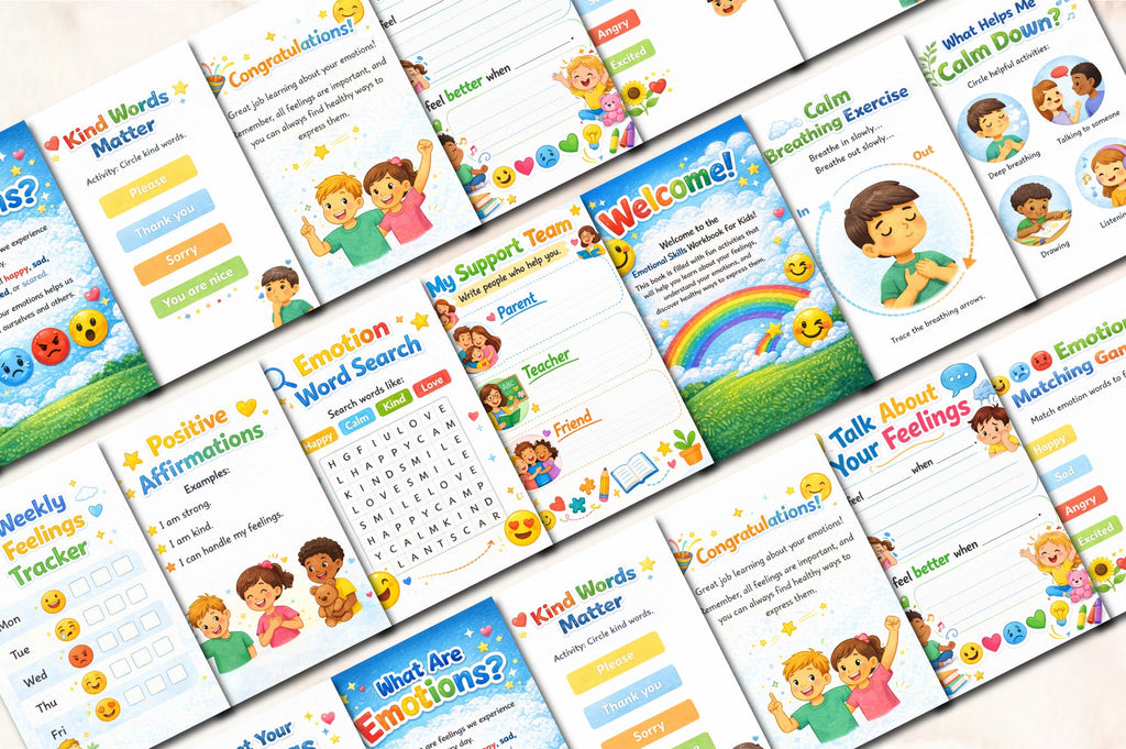 Emotional Skills Workbook for Kids