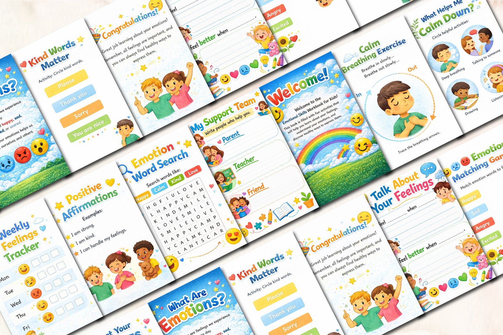 Emotional Skills Workbook for Kids