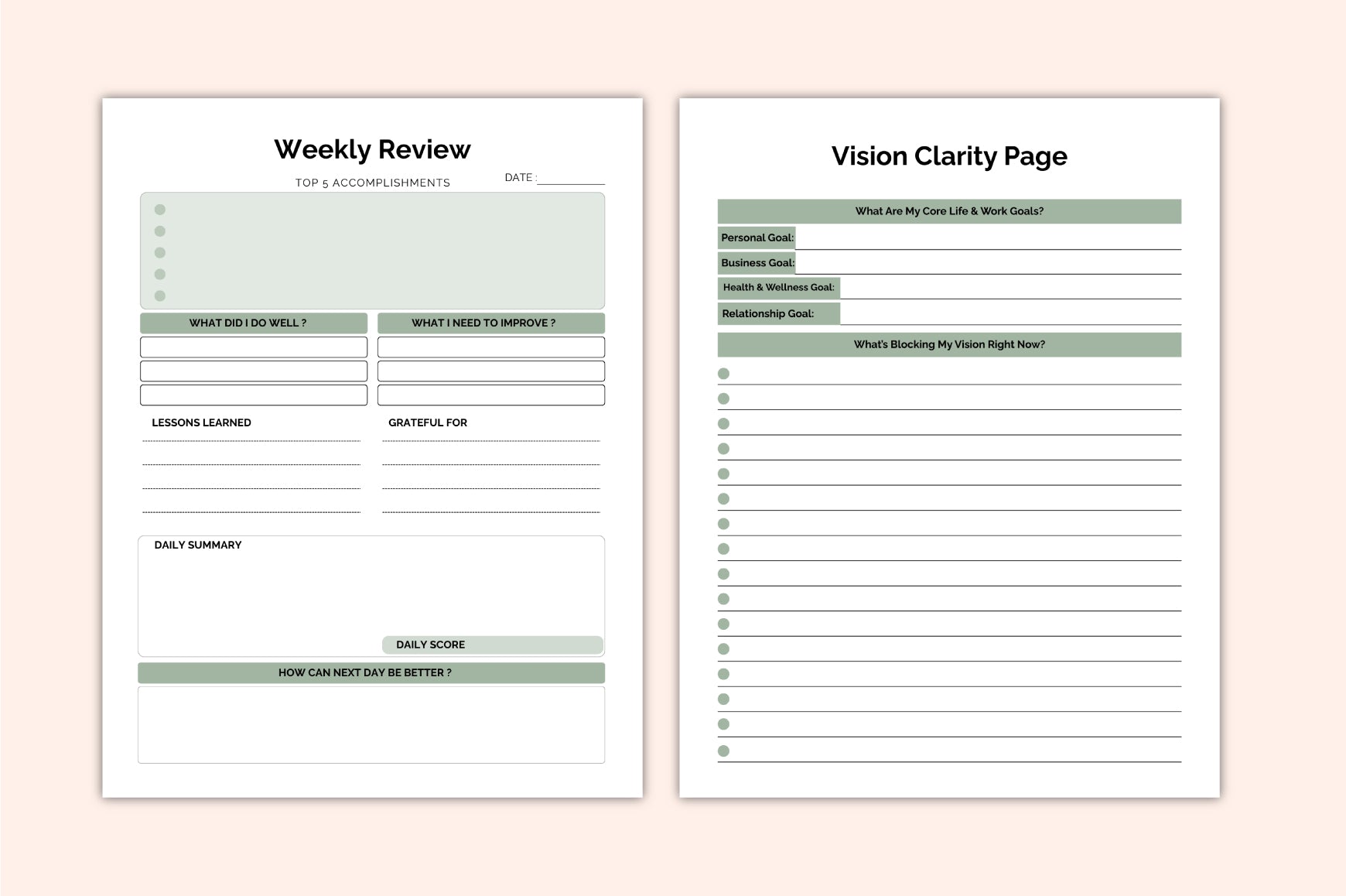 Peak Performance Planner
