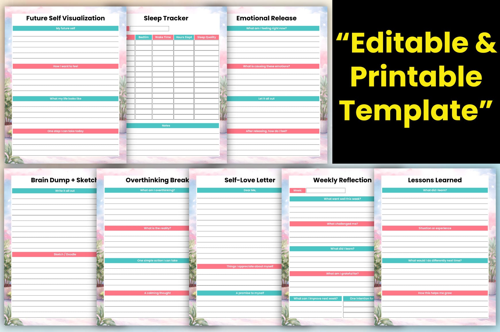 Mental Reset Relax Planner