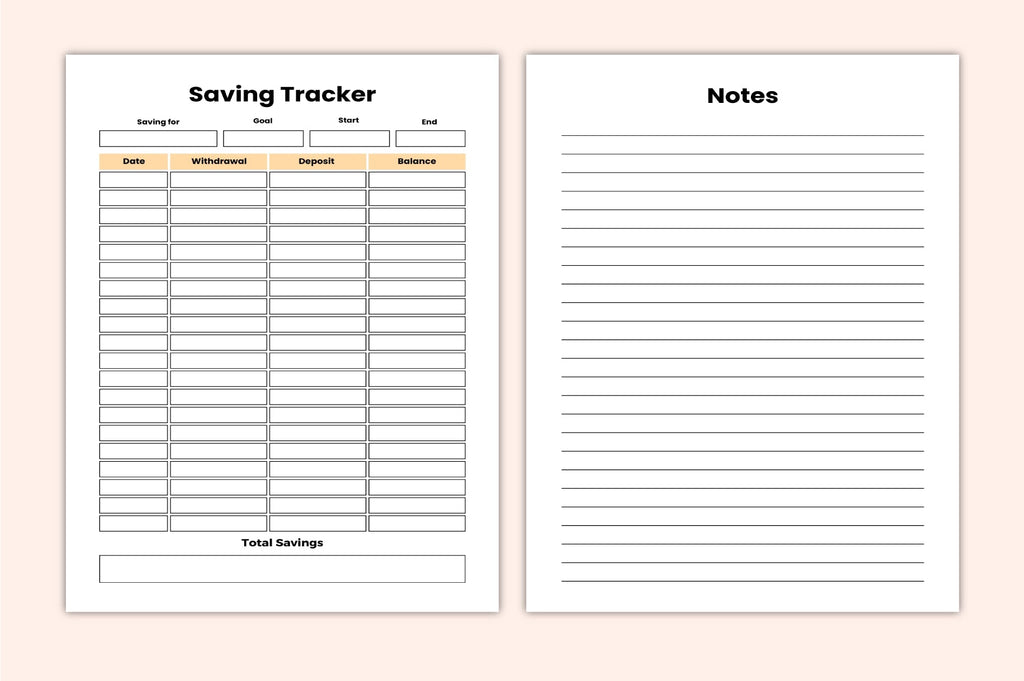 Financial Savings Challenge Planner