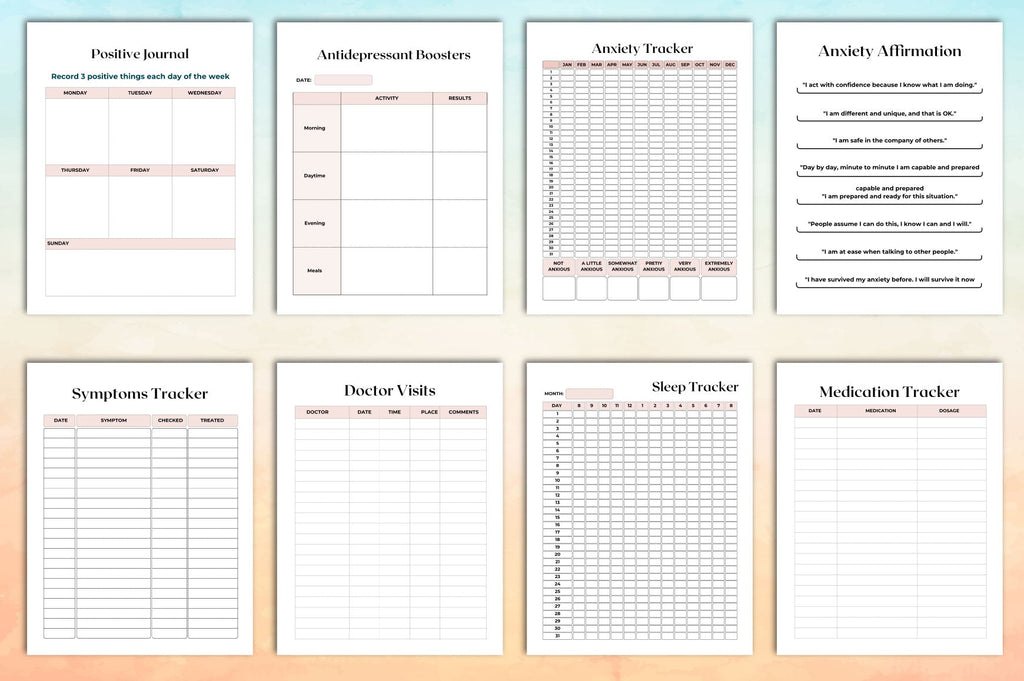 Mental Self Care Workbook for Personal Growth
