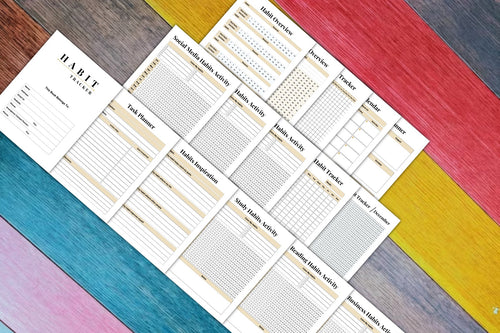 ADHD Habit Planner for Effective Organization habit tracker worksheets