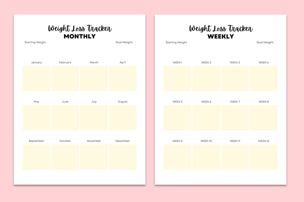 Fitness Weight Loss Planner