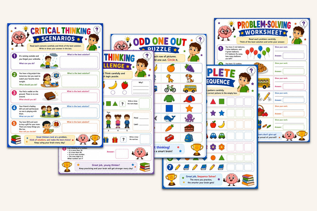 Brain Training For Kids Workbook