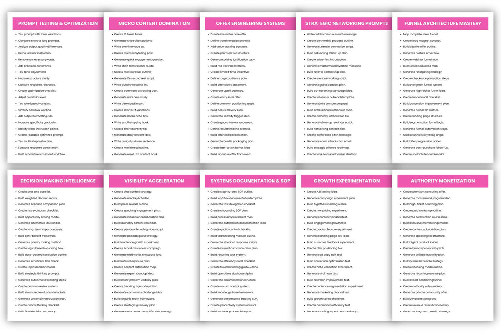 Smart Strategies Prompts
