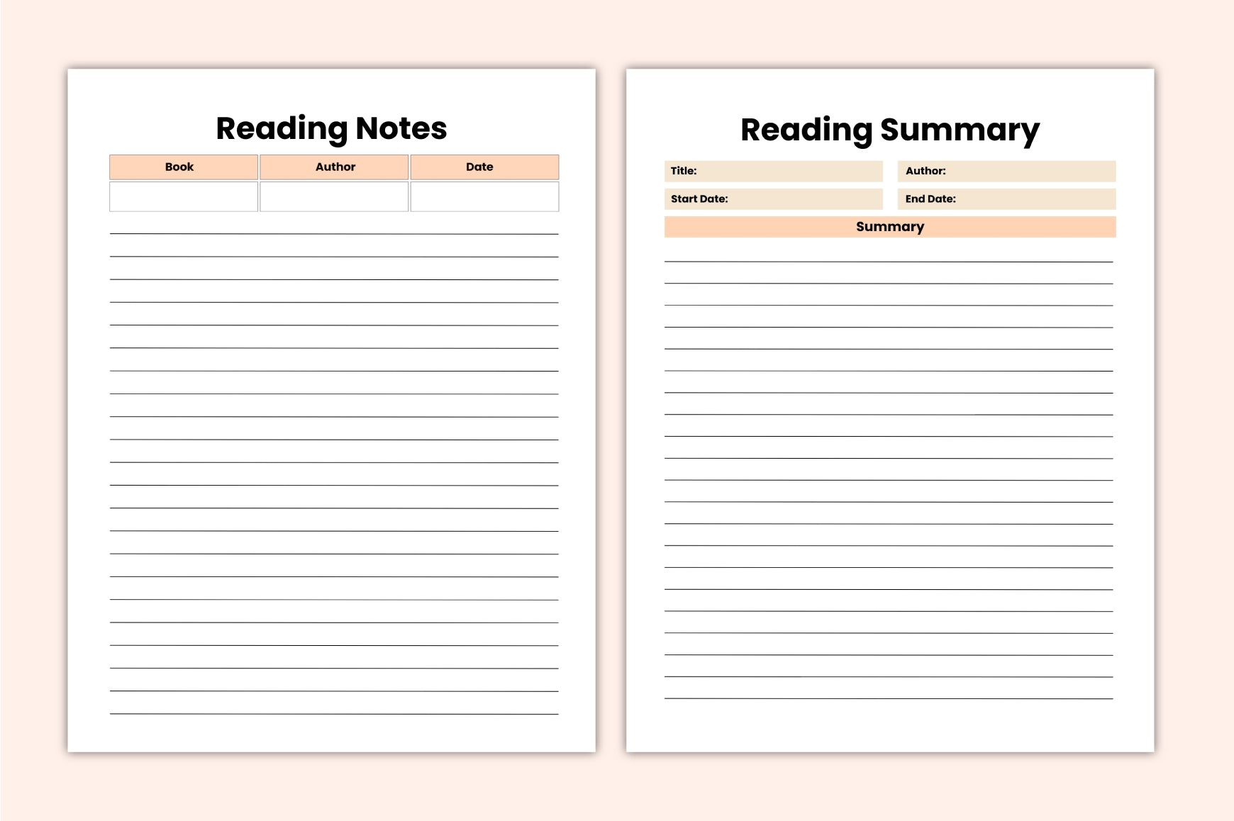 Lover Reading Planner