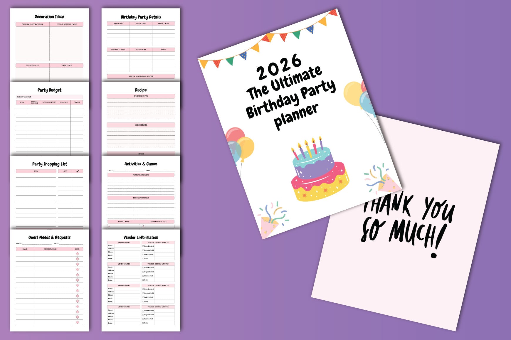 The Ultimate Birthday Party Planner