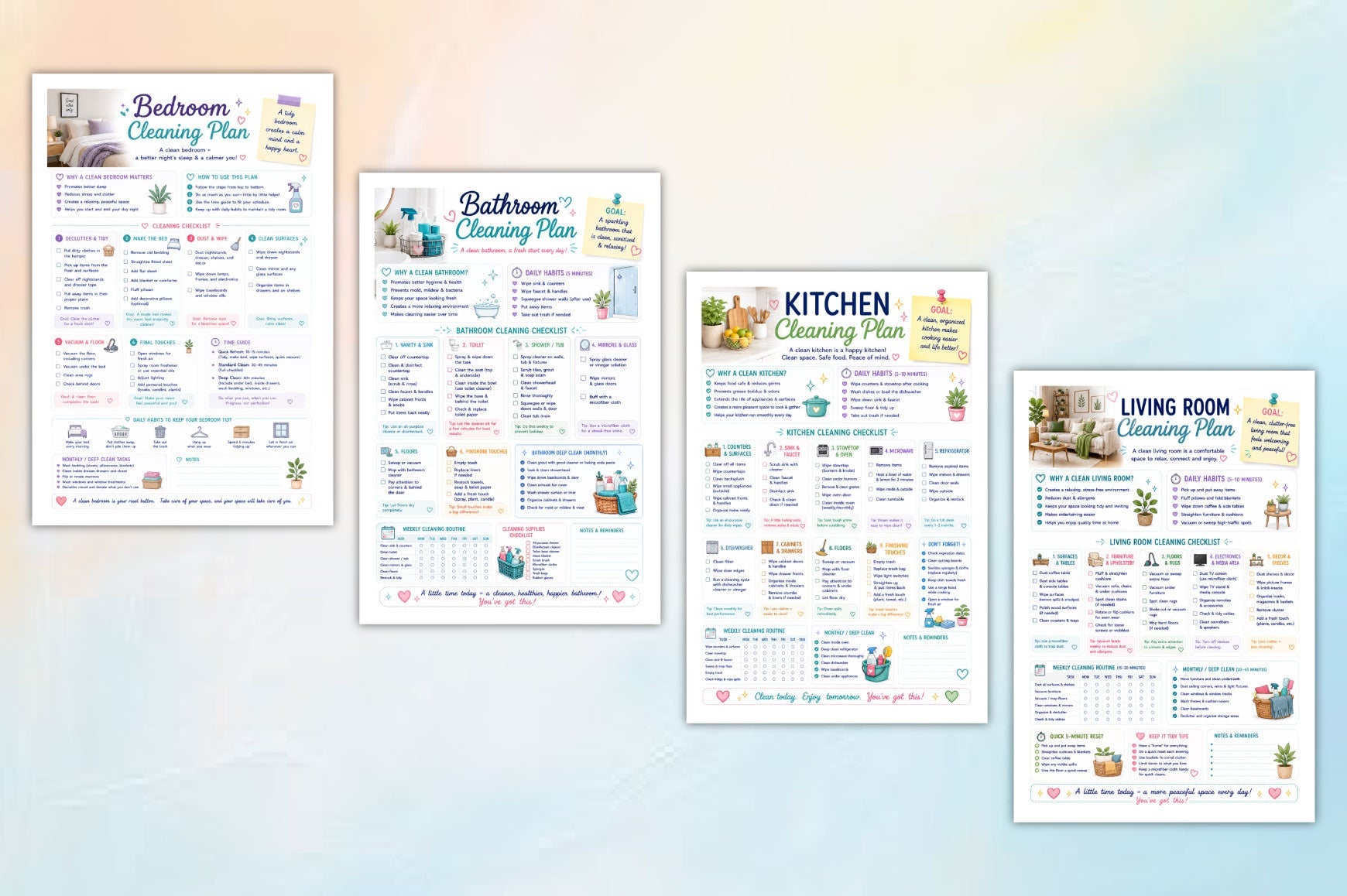 Simple Steps Cleaning For Adhd Minds Planner