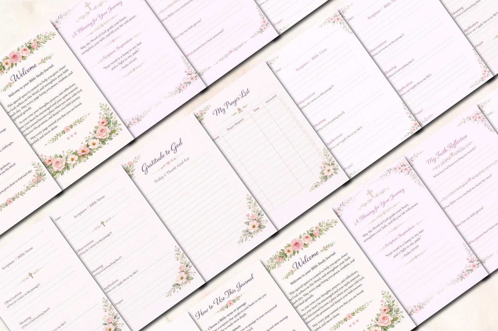 Bible Study Journal for Women