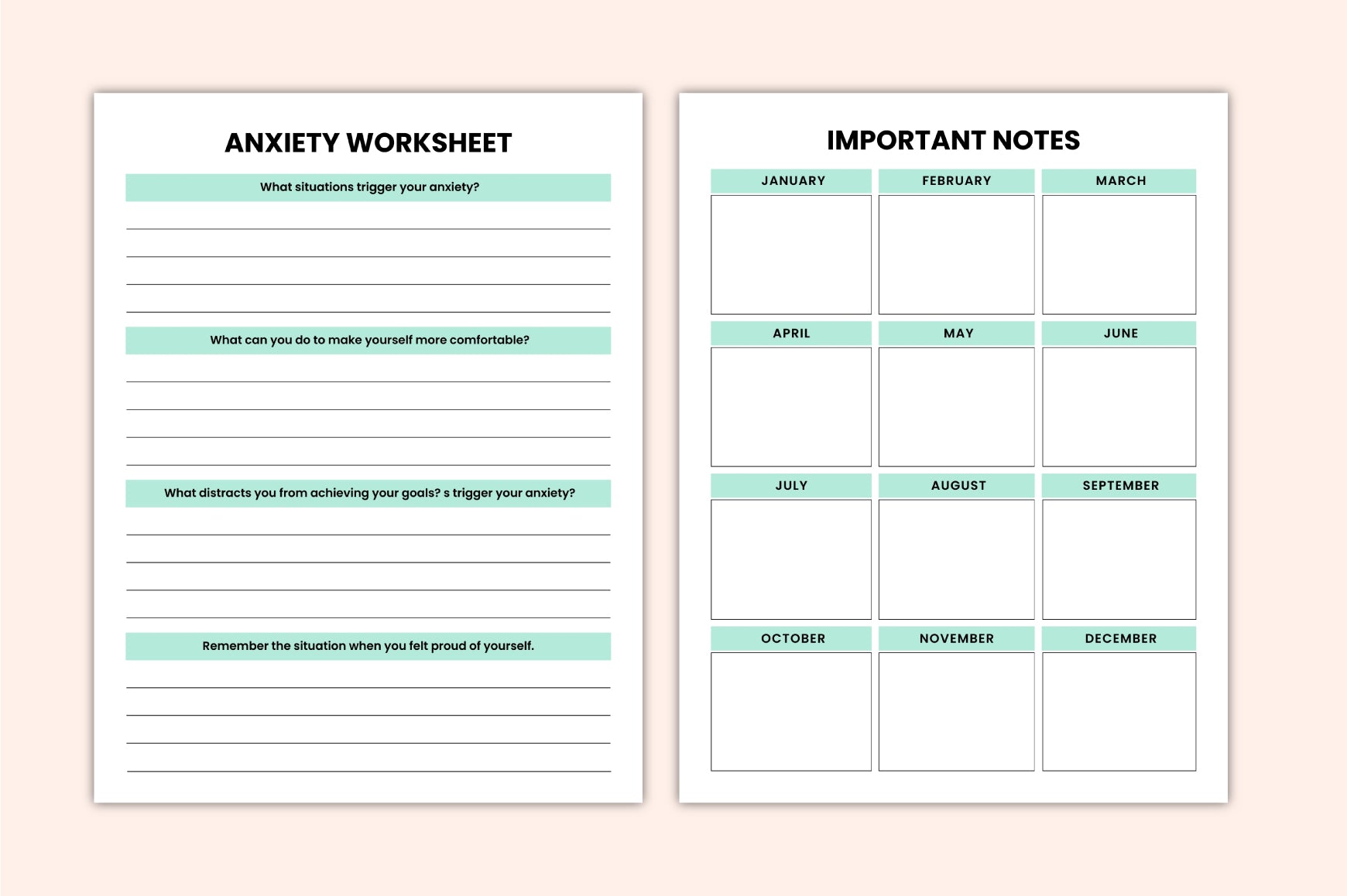 Mind Care Journal: Enhance Your Wellbeing