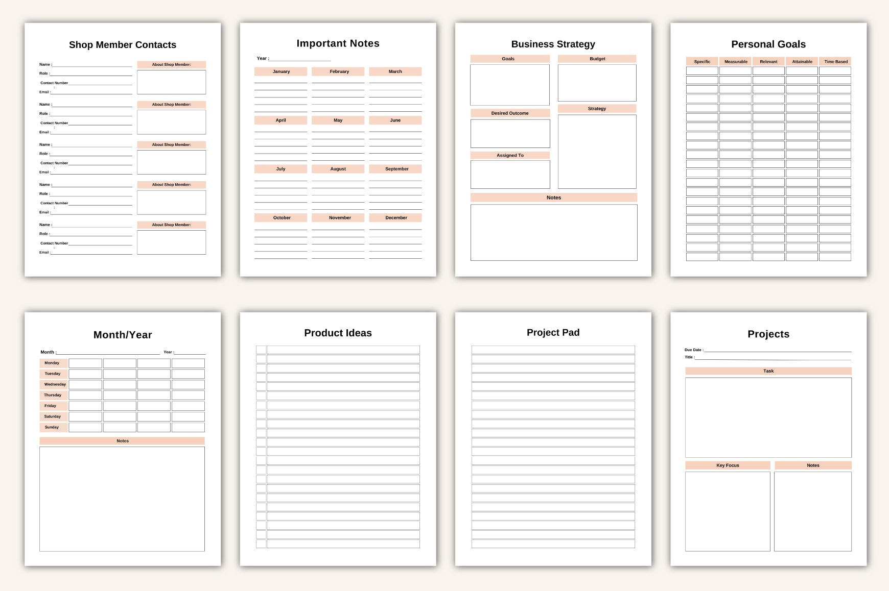 Side Hustle Planner