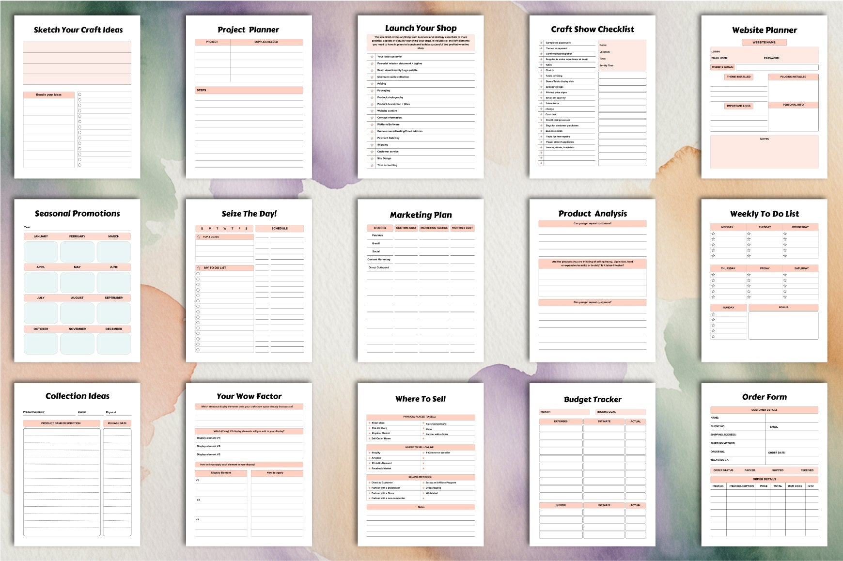 Craft Business Planner