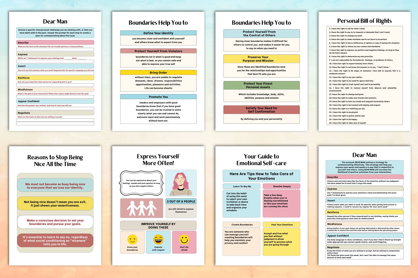 Boundaries Workbook for Personal Growth