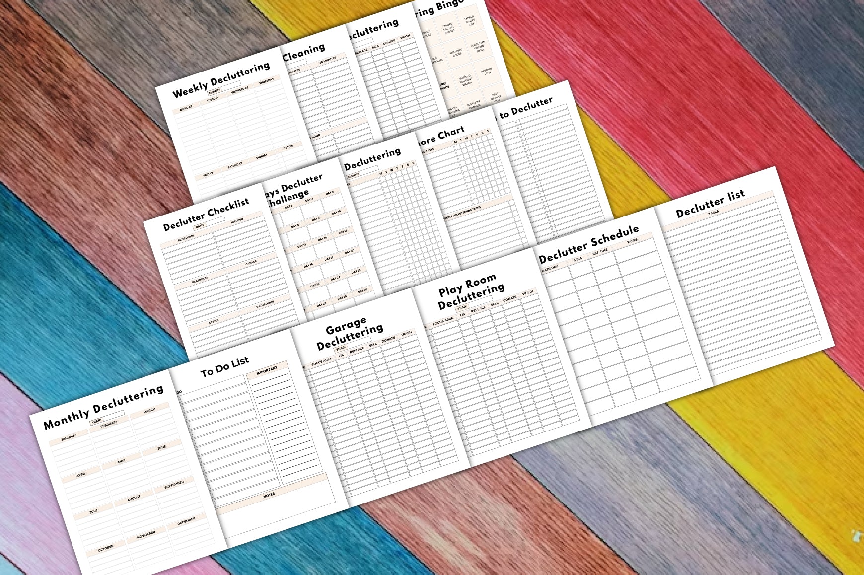 Declutter Planner for Organization