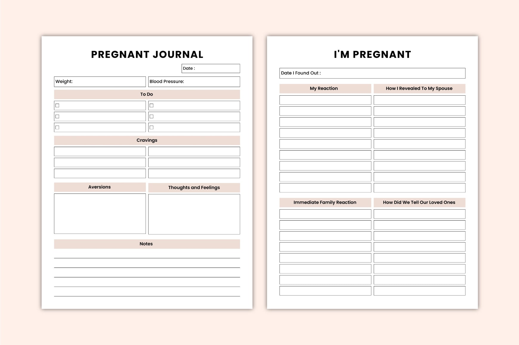 Motherhood Journey Journal