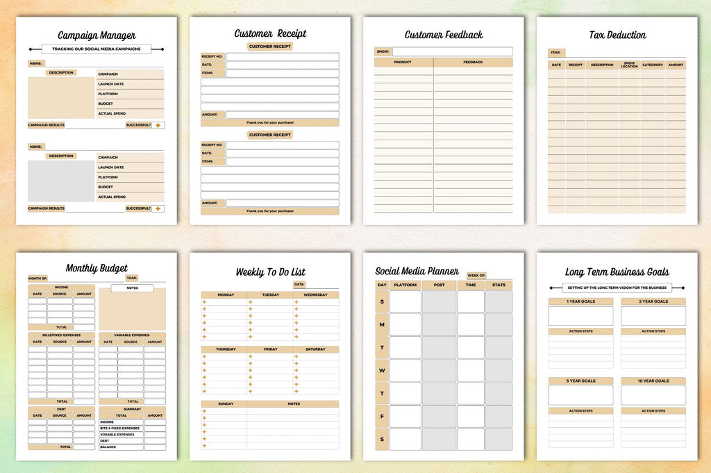 Business Planner Template