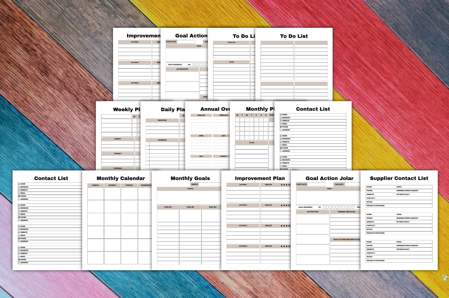 Business Planner Template