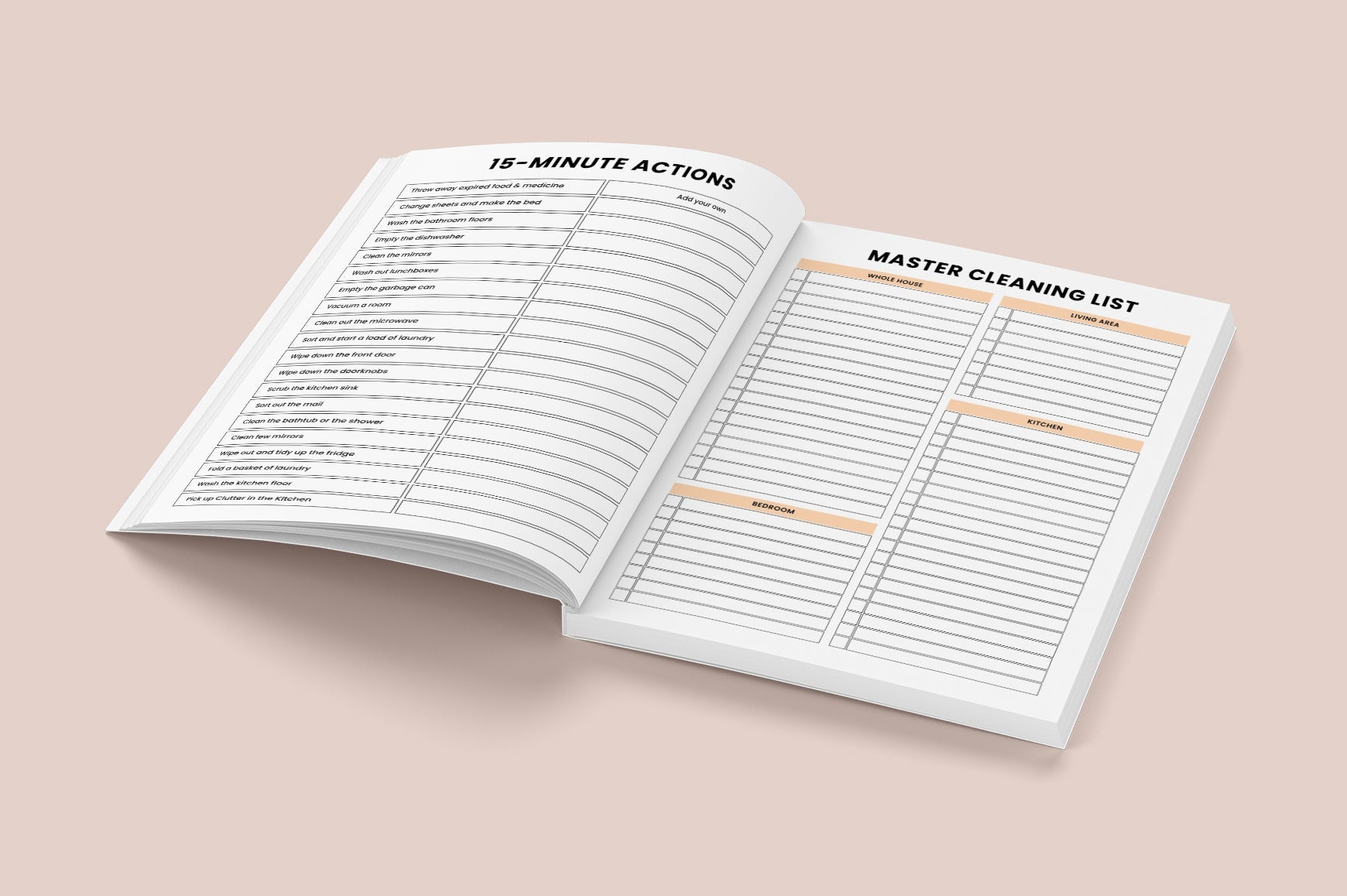 Decluttering Home Organization Planner