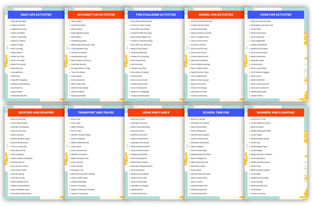 Kids Activity Prompts