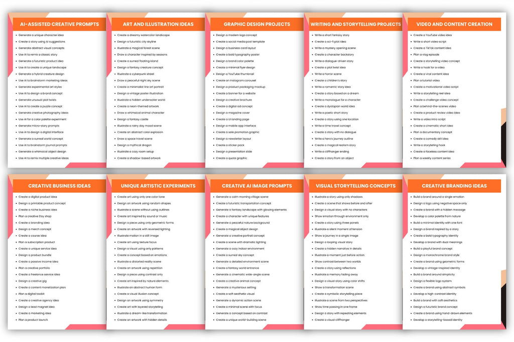AI for Creative Projects Prompts
