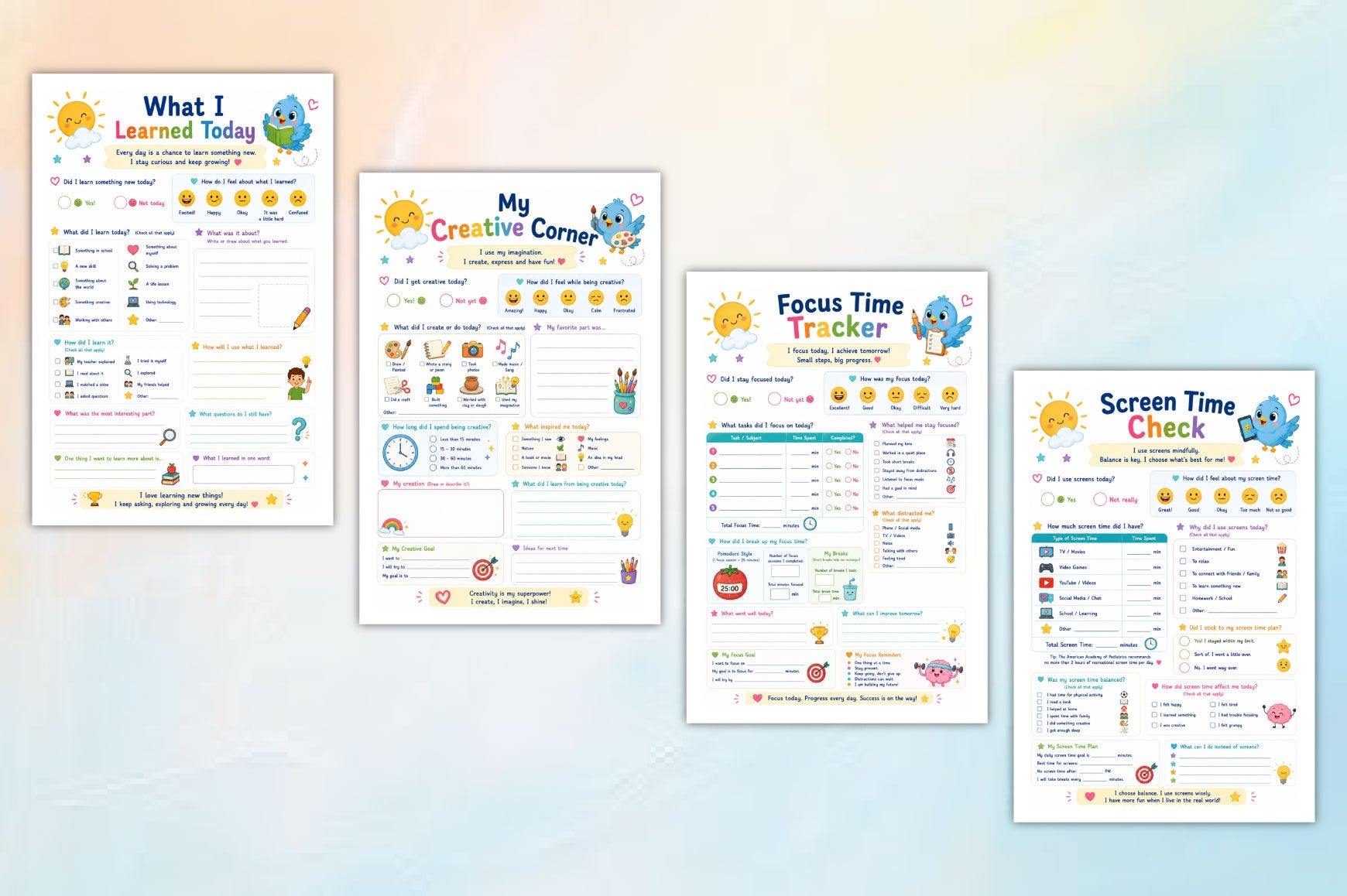 Early Bird Success For Kids Journal