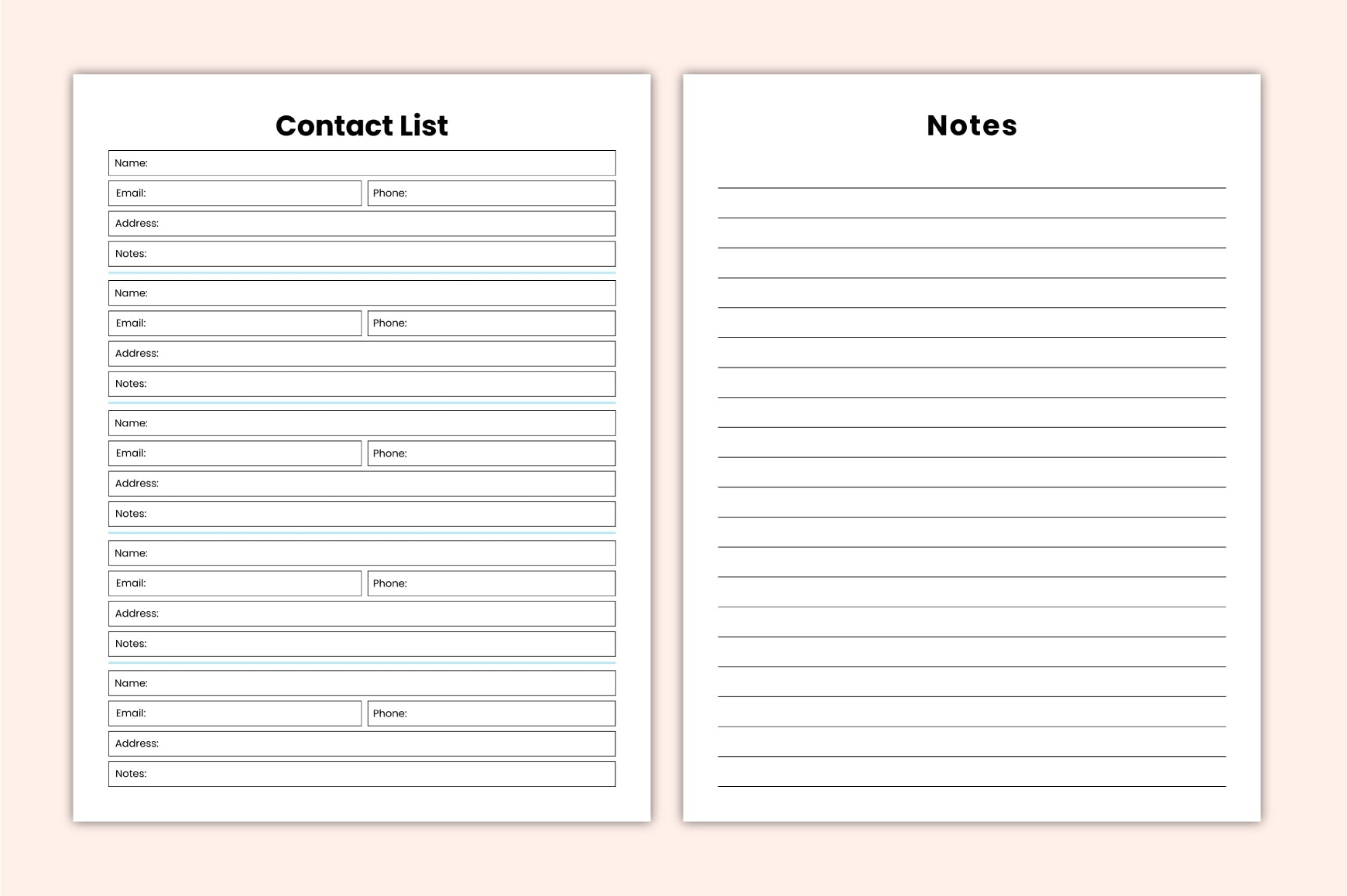 Daily & Weekly Goal Journal