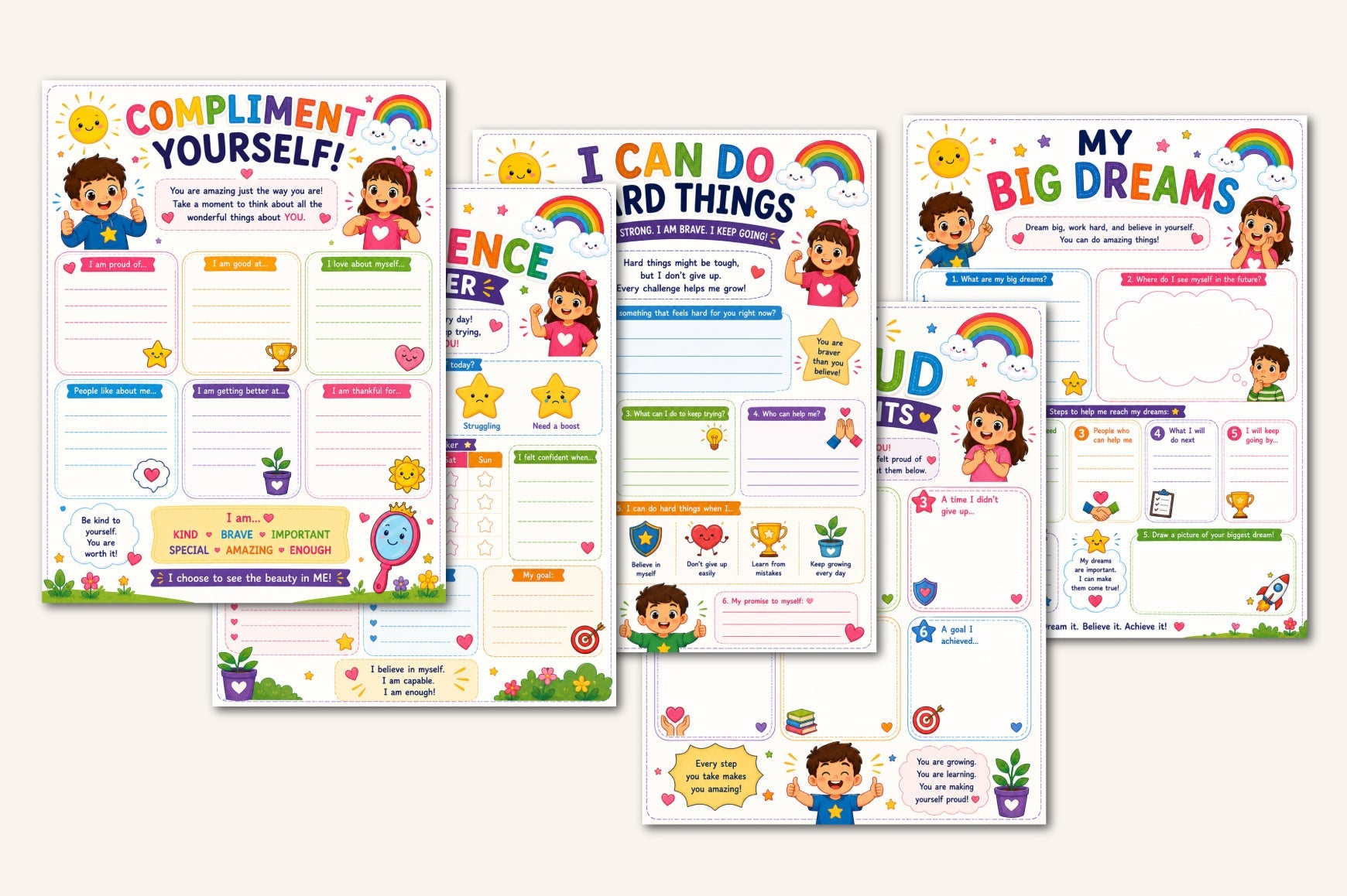 Kids Motivation Growth Journal