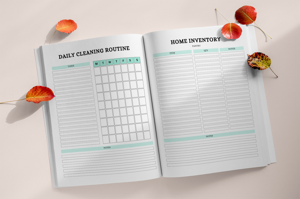 Gentle Cleaning for ADHD Minds Planner with printable home organization pages